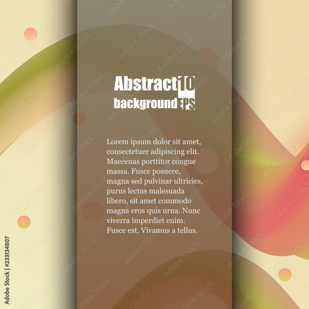 Fototapeta premium Colorful wave with grunge illustration. Brochure template. Eps10 Vector illustration