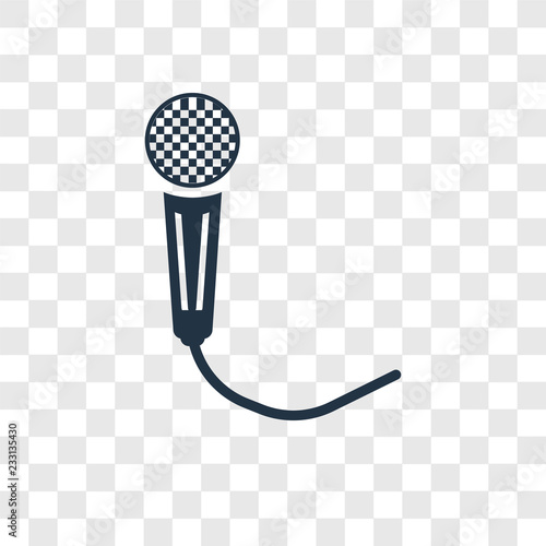 Singing vector icon isolated on transparent background, Singing transparency logo design