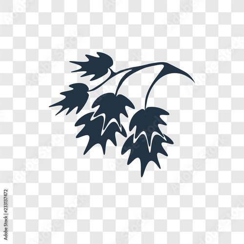Parsley vector icon isolated on transparent background, Parsley transparency logo design