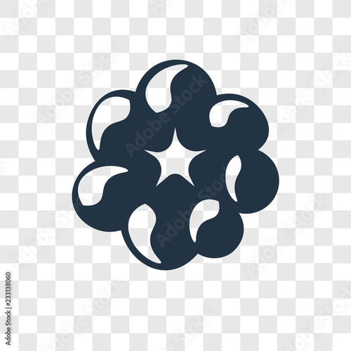 Garlic vector icon isolated on transparent background, Garlic transparency logo design