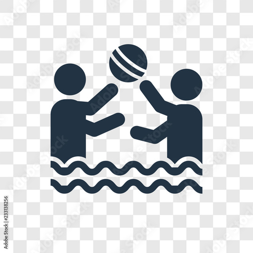 Water Polo vector icon isolated on transparent background, Water Polo transparency logo design