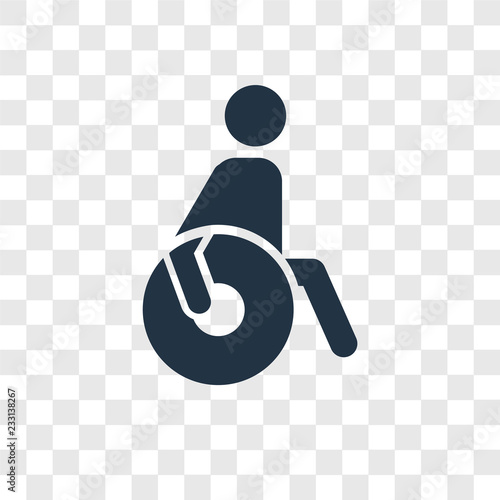Paralympic vector icon isolated on transparent background, Paralympic transparency logo design