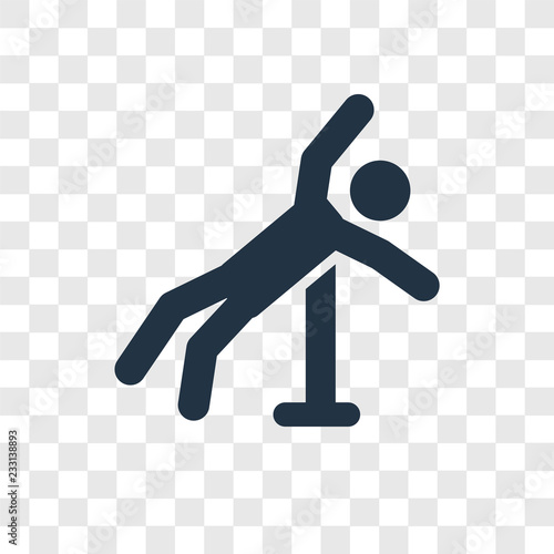 High Jump vector icon isolated on transparent background, High Jump transparency logo design