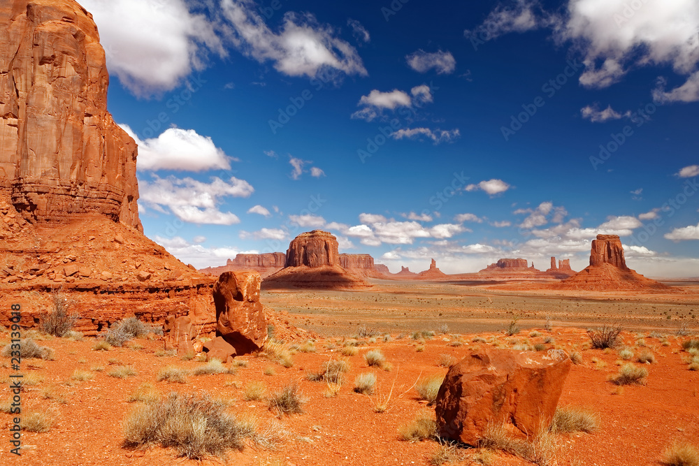 Fototapeta premium Monument Valley depuis North Window, Arizona / Utah / Navajo, USA 
