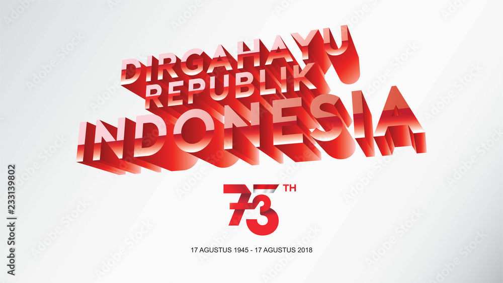 Obraz premium indonesia independence day