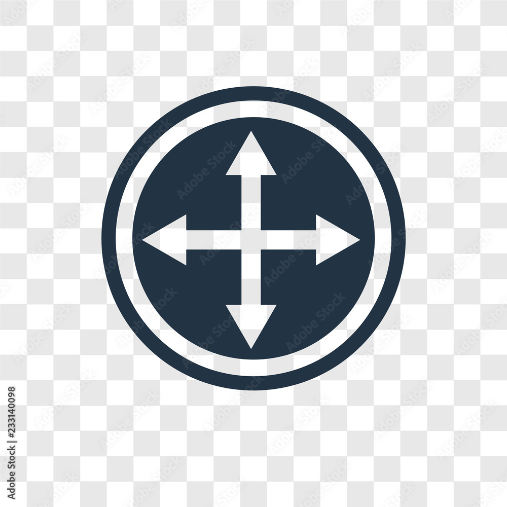 Obraz premium Circle Sizes vector icon isolated on transparent background, Circle Sizes transparency logo design