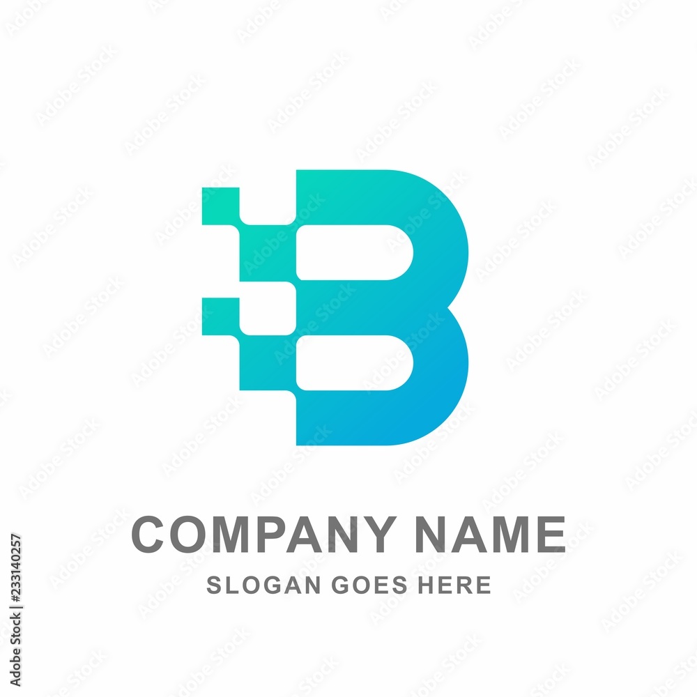 Monogram Letter B Square Pixel Data Link Connection Technology Computer Business Company Stock Vector Logo Design Template Monogram Letter B Square Pixel Data Link Connection Technology Computer Business Company Stock Vector Logo Design Template