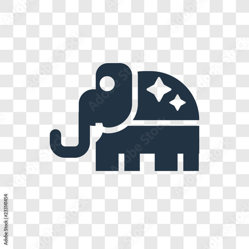 Republican vector icon isolated on transparent background, Republican transparency logo design
