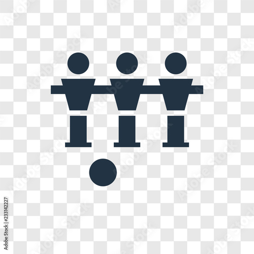 Foosball vector icon isolated on transparent background, Foosball transparency logo design