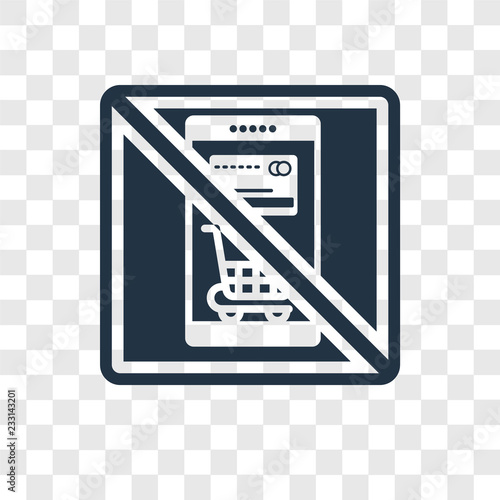 Mobile payment vector icon isolated on transparent background, Mobile payment transparency logo design