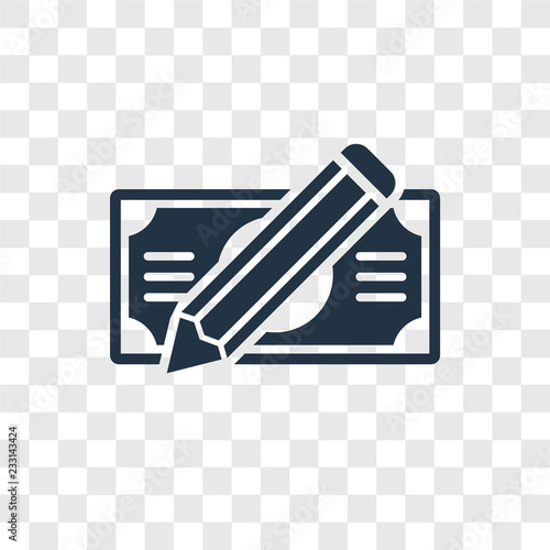 Check vector icon isolated on transparent background, Check transparency logo design