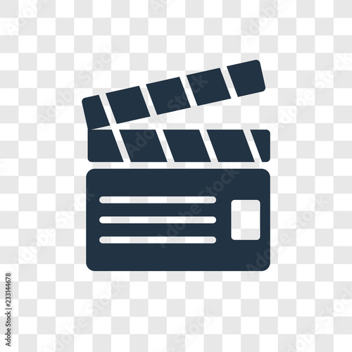 Filmmaker vector icon isolated on transparent background, Filmmaker transparency logo design