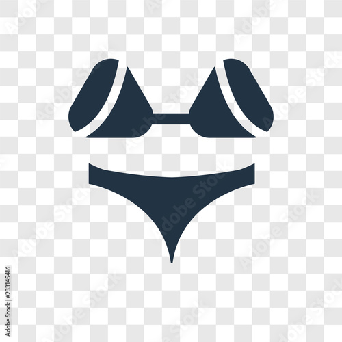 Lady Swimwear vector icon isolated on transparent background, Lady Swimwear transparency logo design