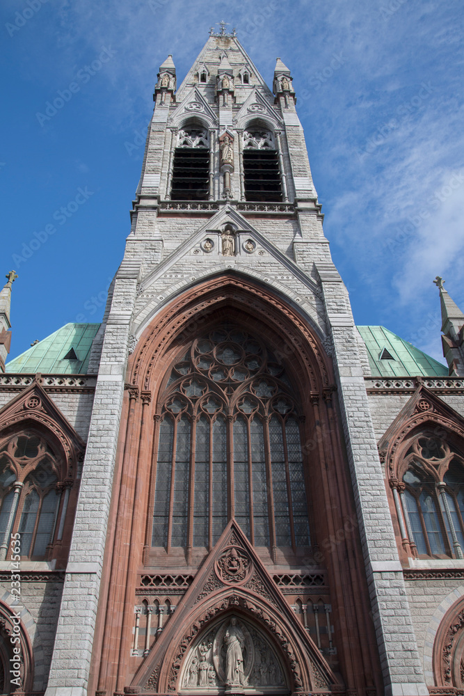 Fototapeta premium Facade of Augustinian Friary; John’s Lane Church; Dublin
