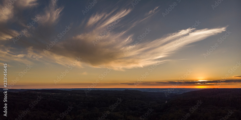 Sonnenuntergang - Panoramaaufnahme