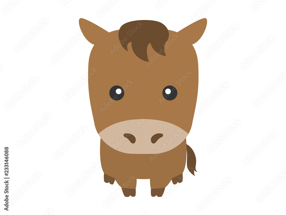 馬のキャラクターのイラスト Stock Vector Adobe Stock 馬のキャラクターのイラスト Stock Vector Adobe Stock