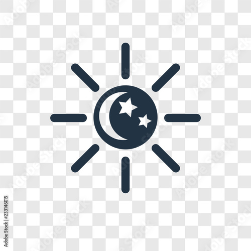 Daytime vector icon isolated on transparent background, Daytime transparency logo design