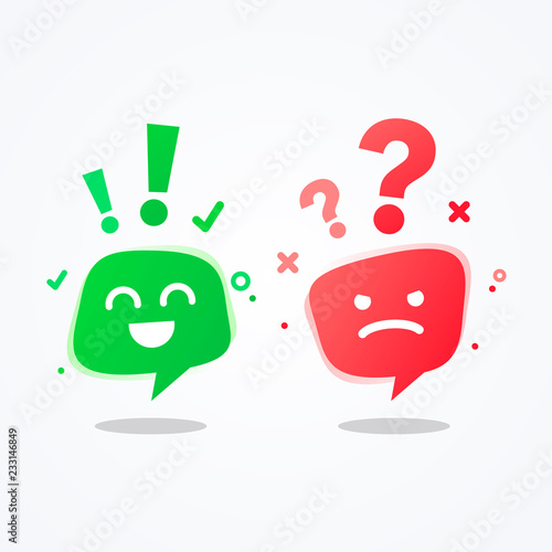 vector illustration user experience feedback concept different mood speech bubble smiley emoticons emoji icon positive, negative emotion, good bad feedback, happy unhappy client or customer