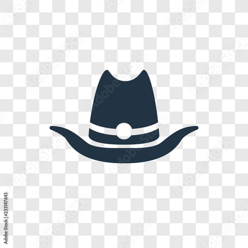 Cowboy hat vector icon isolated on transparent background, Cowboy hat  transparency logo design vector de Stock | Adobe Stock