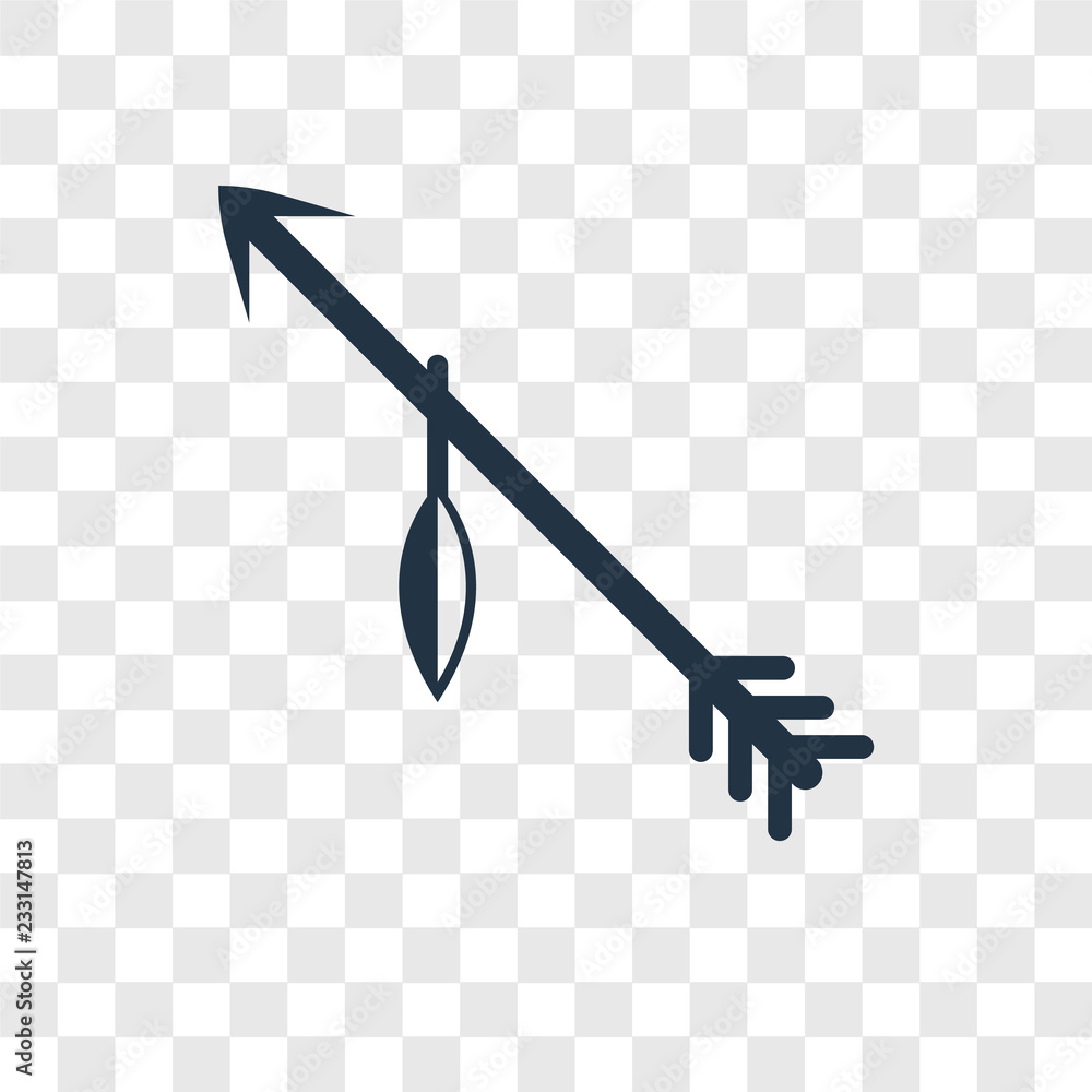 Arrow vector icon isolated on transparent background, Arrow transparency logo design Arrow vector icon isolated on transparent background, Arrow transparency logo design