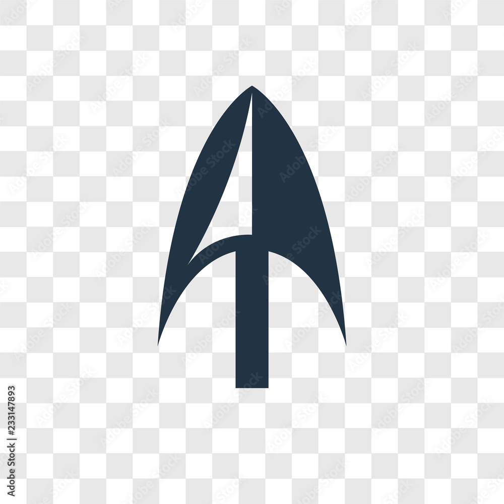 Arrow vector icon isolated on transparent background, Arrow ...