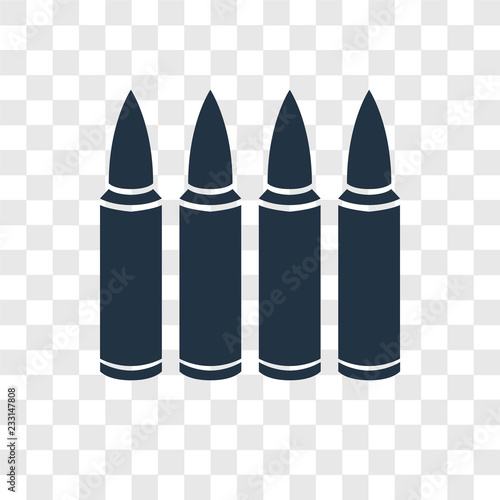Bullets vector icon isolated on transparent background, Bullets transparency logo design