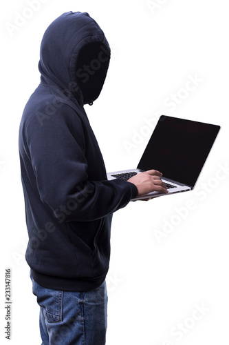 hacker with laptop