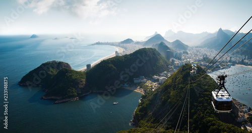 Panorama of Rio de Janeiro from Sugarloaf mountain, Brazil