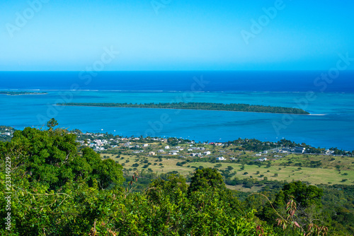 Ile Maurice - Chamarel - Point de vue sur le lagon