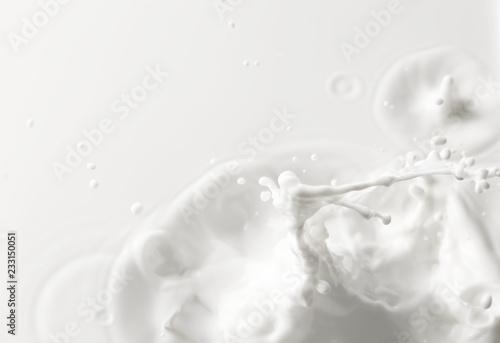 Stampa su Tela Splash of fresh milk