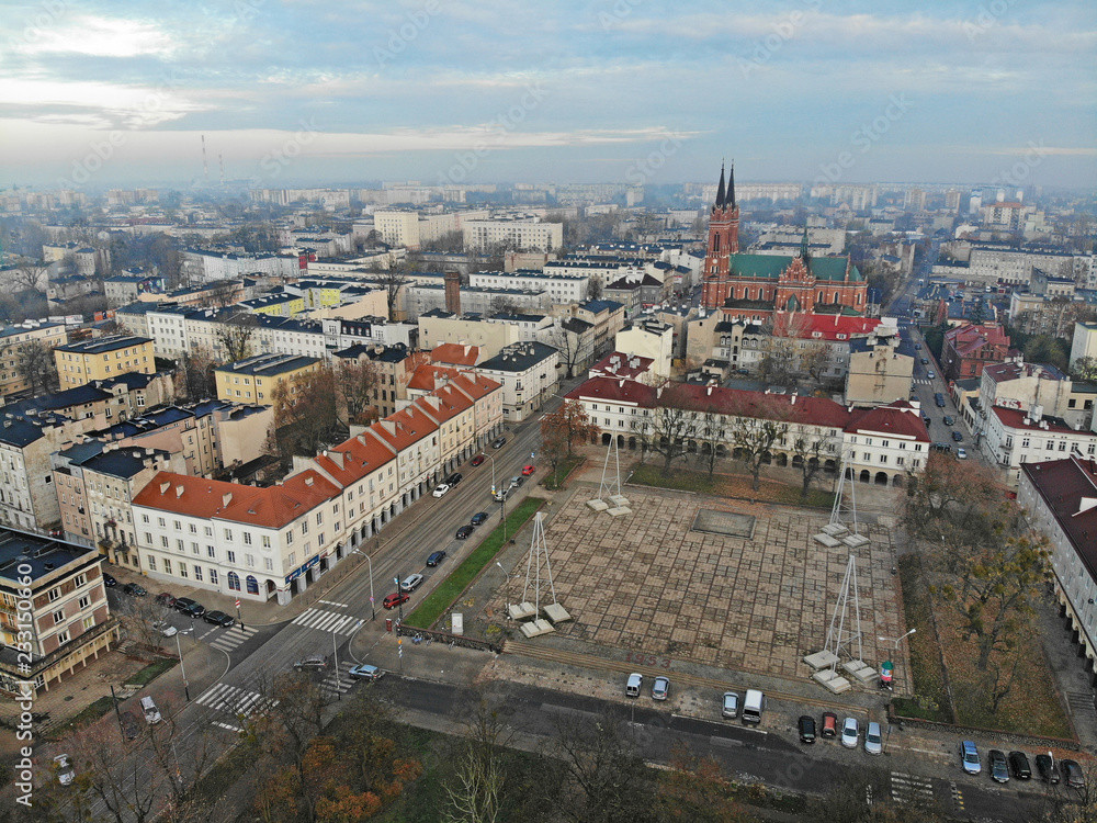  Łódź, Poland- view of the Old Market Square