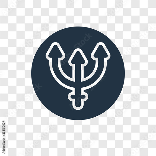 Neptune vector icon isolated on transparent background, Neptune transparency logo design