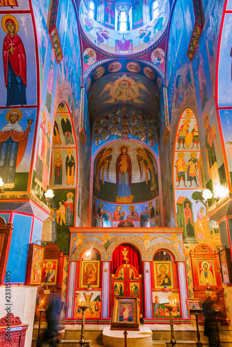 Interior of The Blue Monastery in Tbilisi, Georgia © monticellllo