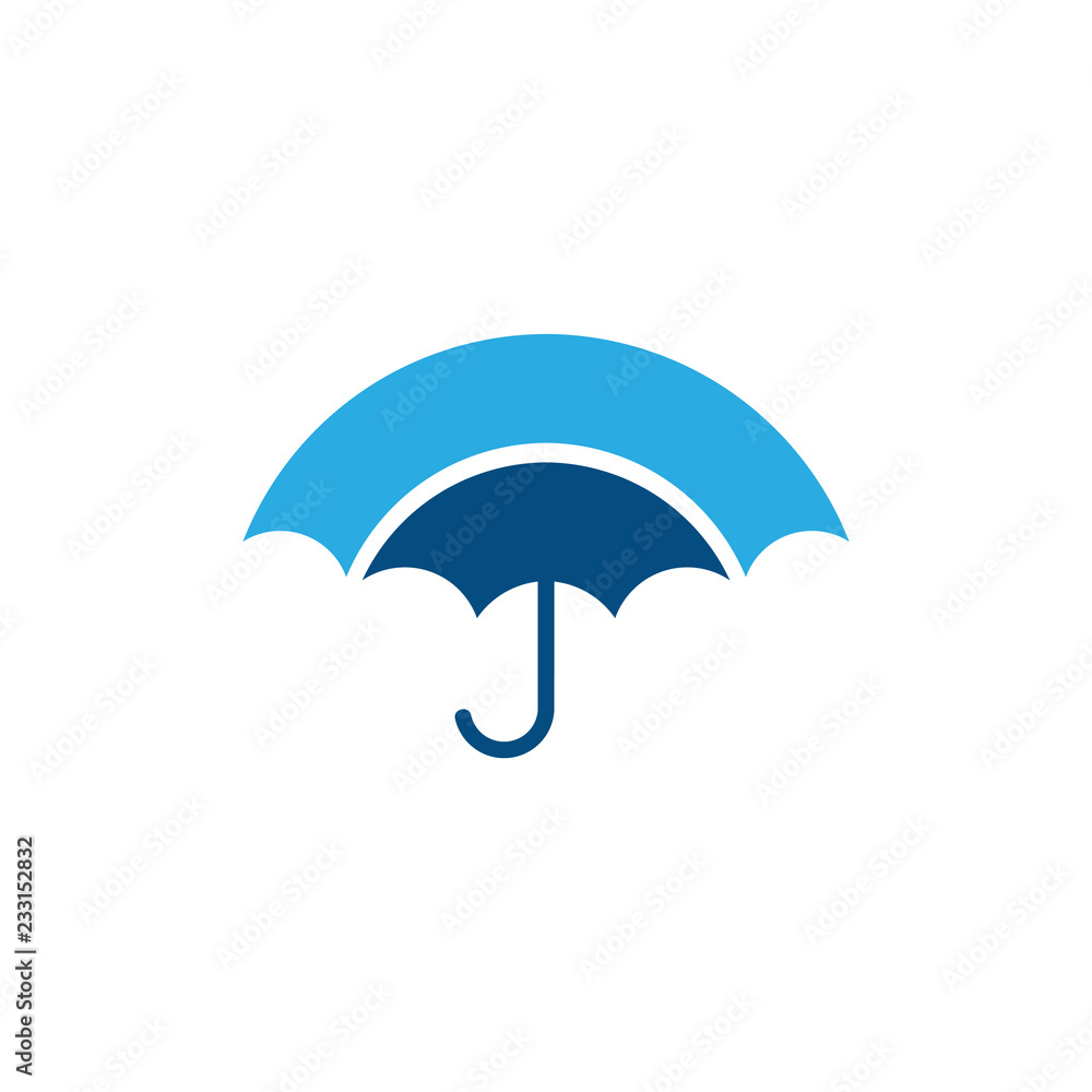 rain umbrella simple geometric symbol vector rain umbrella simple geometric symbol vector