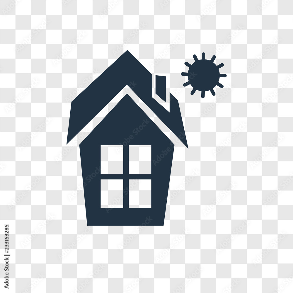 Mortgage vector icon isolated on transparent background, Mortgage transparency logo design