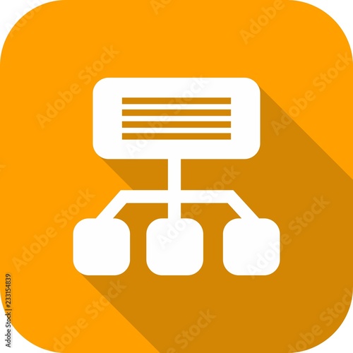  Sitemap Web Round Corner Shadowed Icon