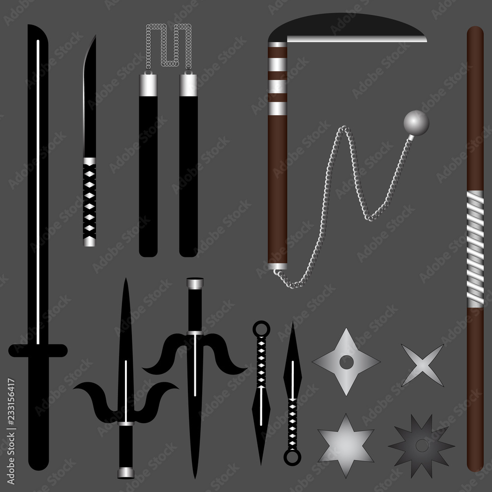 traditional ninja weapons