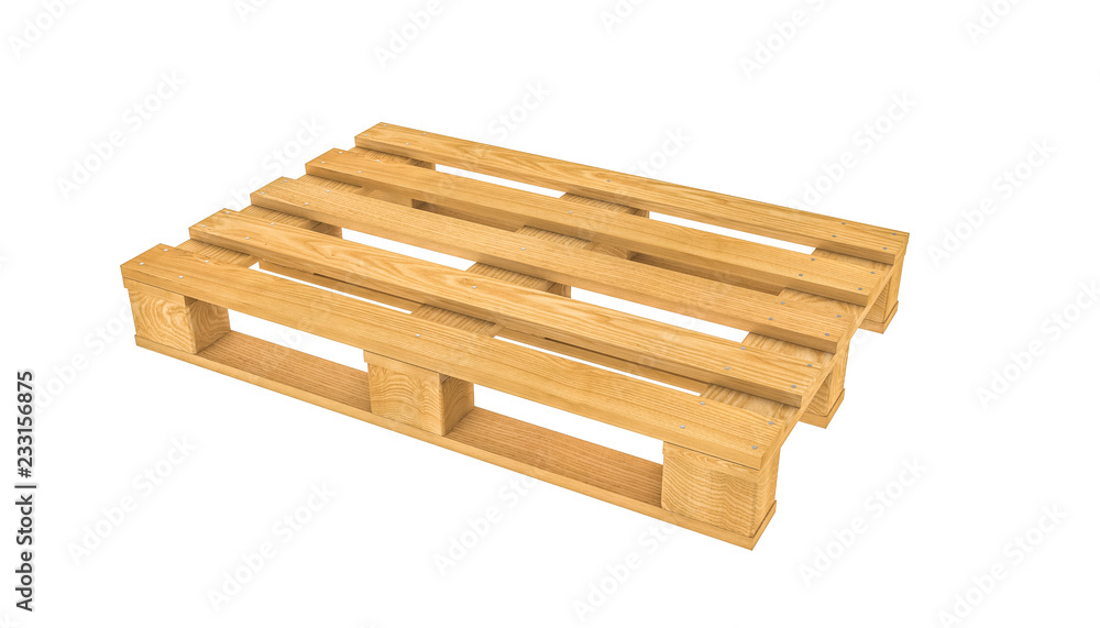 3d wooden pallet