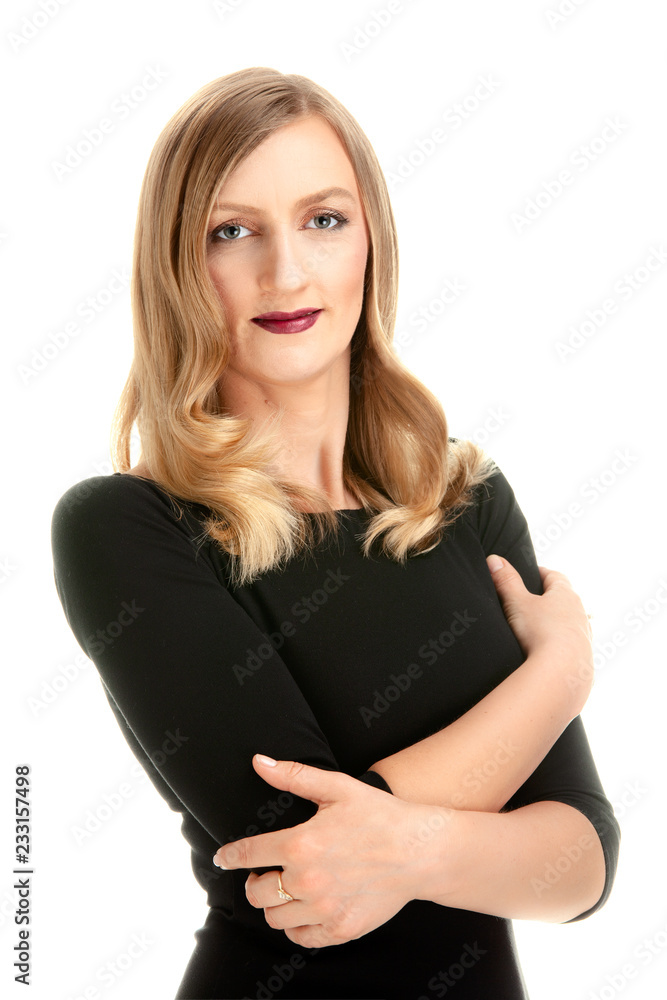 Caucasian woman with long beautiful blond hair Caucasian woman with long beautiful blond hair