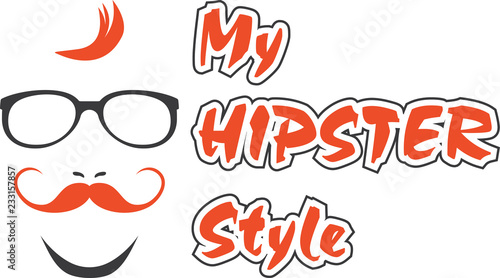 My hipster style. Sign for design