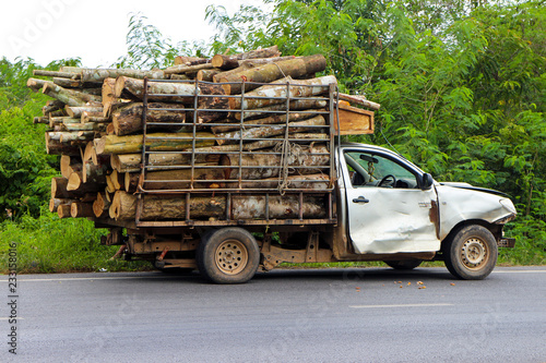 Truck with wood sale