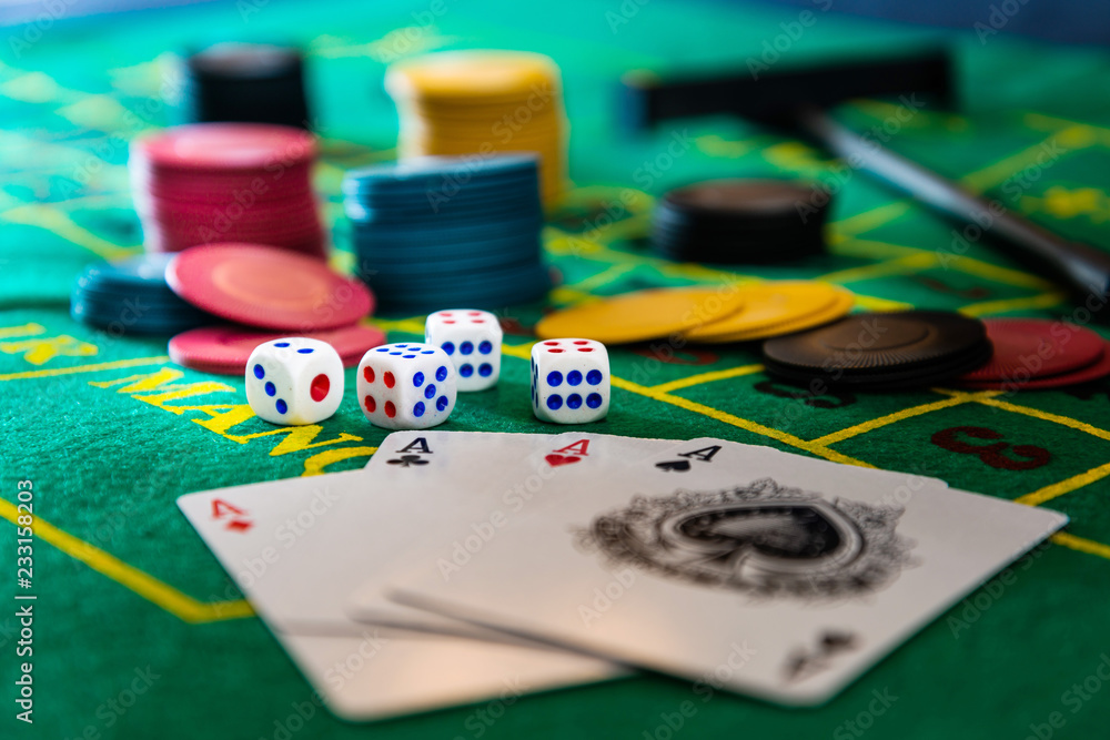 Casino dices Gambling Concept Background Casino dices Gambling Concept Background