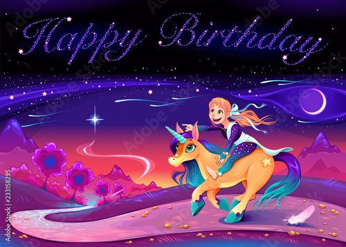 Happy Birthday card with gi...