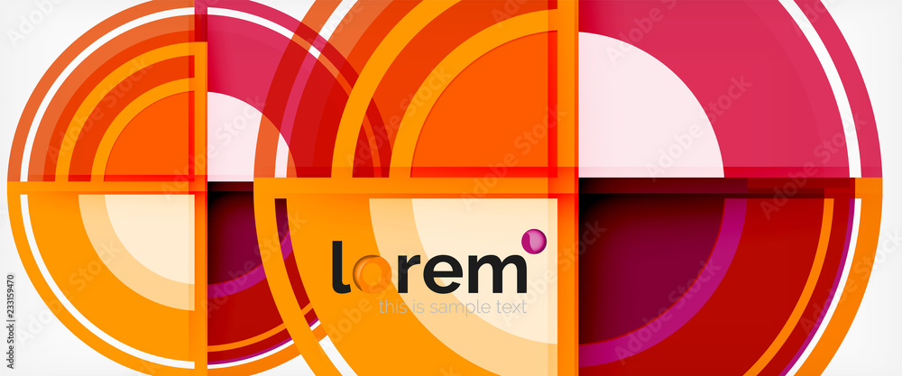 Circle abstract background, geometric modern design template Circle abstract background, geometric modern design template