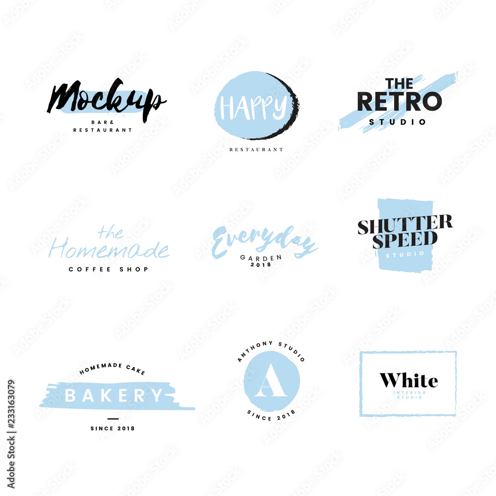 Fototapeta premium Collection of logos and branding vector