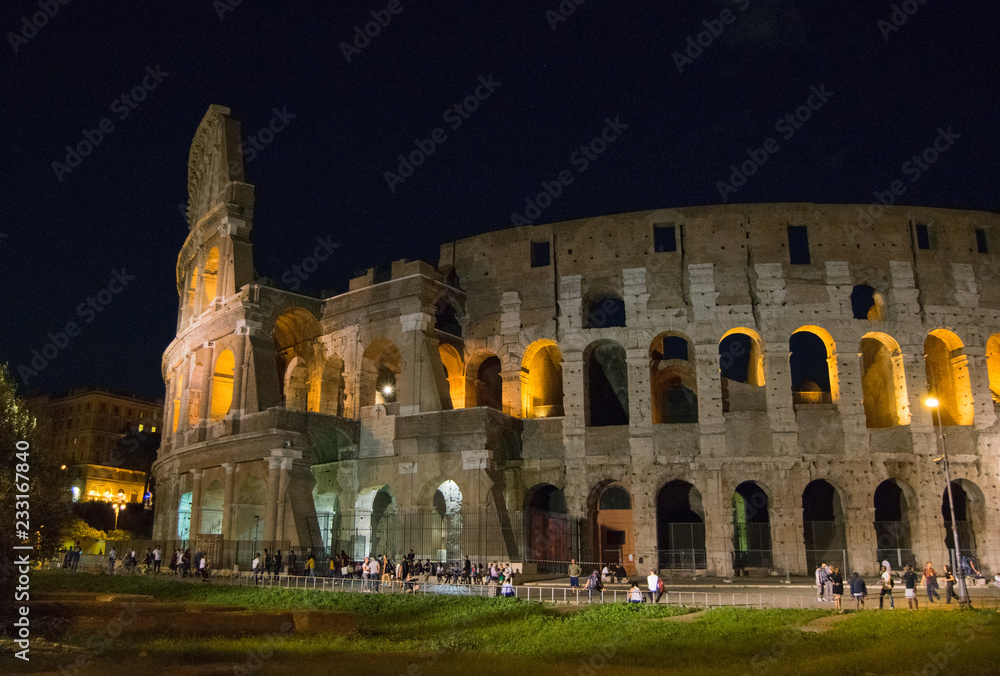 Colosseum at night, Rome. Italy. 