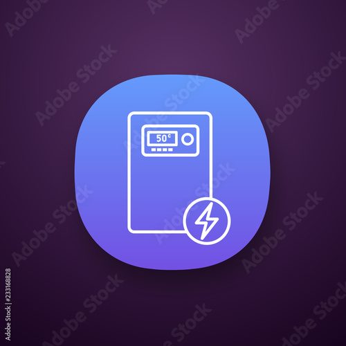 Electric heating boiler app icon