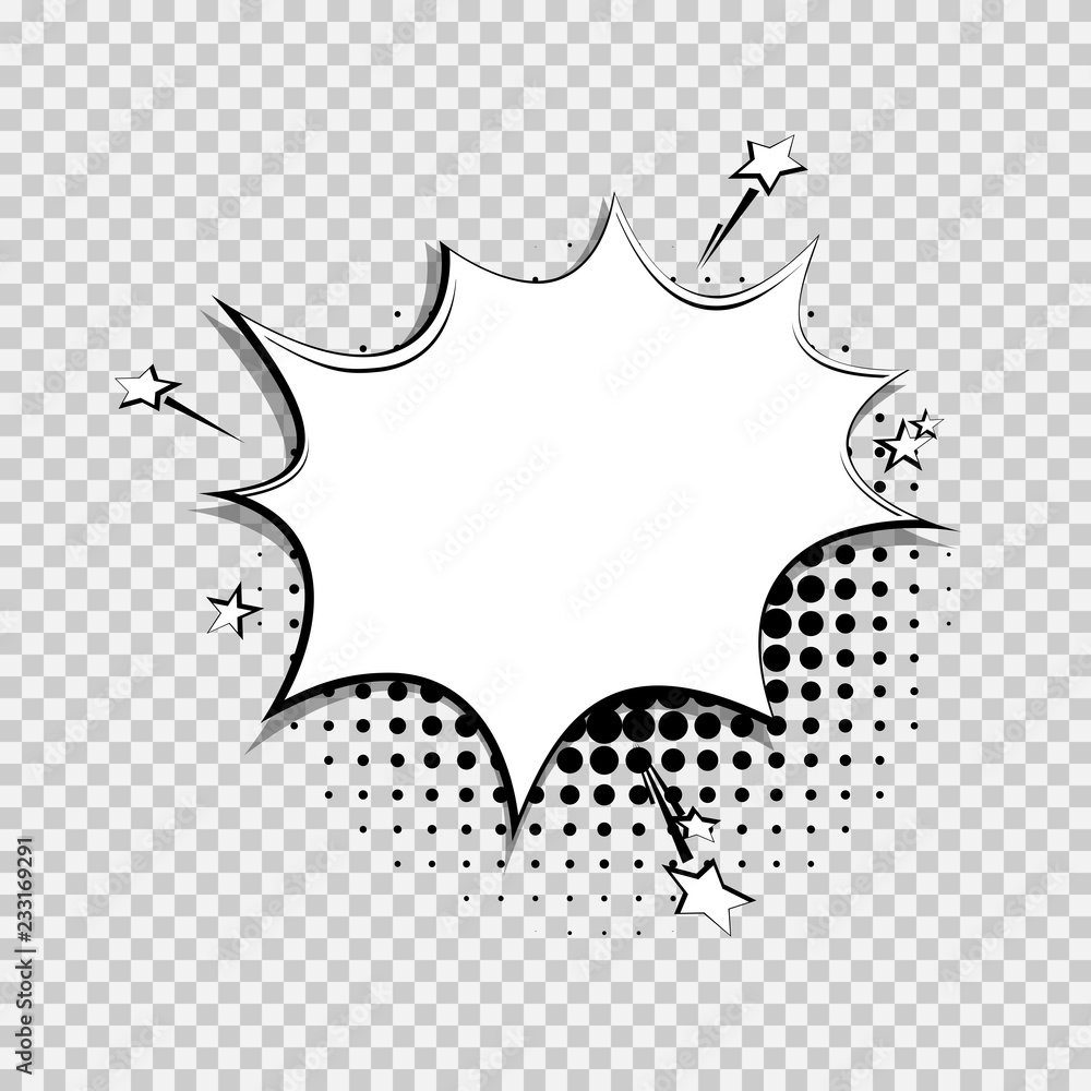 Comic explosion. Comic cartoon blank speech bubble for text. Comic explosion. Comic cartoon blank speech bubble for text.