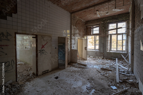 Old dilapidated sanatorium