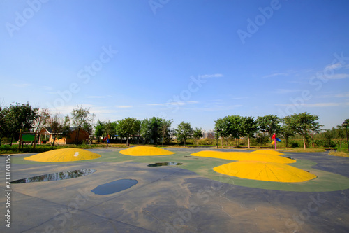 Children's playground in a park, China
